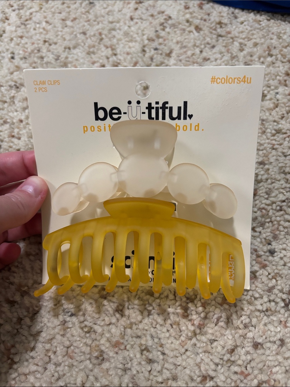Scunci Be-ü-tiful Claw Clip Set NWT